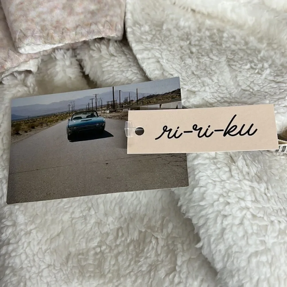 Free People Ri-Ri-Ku x FP Landscape Sherpa Blanket